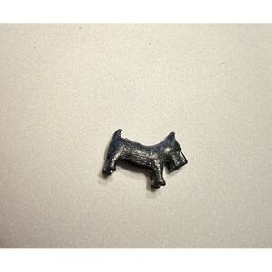 Vintage 1946 Monopoly Replacement Game Piece: Scottie Dog Metal